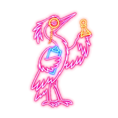The Critic neon sign. Each Tactic scores in full once, then at half.