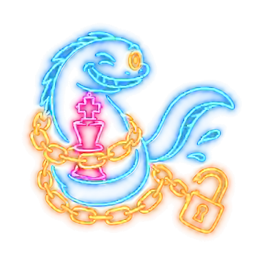 The Escape Artist neon sign. Checkmate starts at ×1 here.