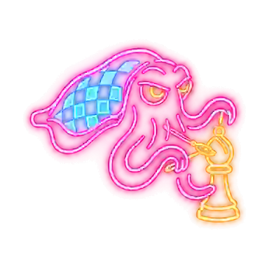 The Rewriter neon sign. Two of your pieces get random new moods.